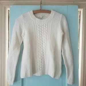 Banana Republic Cream Knit Sweater